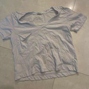 Z Supply white crop tee